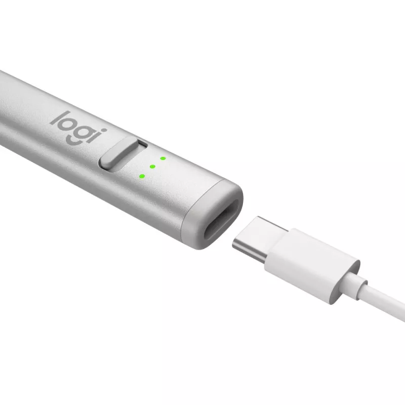 LOGITECH Crayon Ψηφιακό στυλό USB-C ασημί