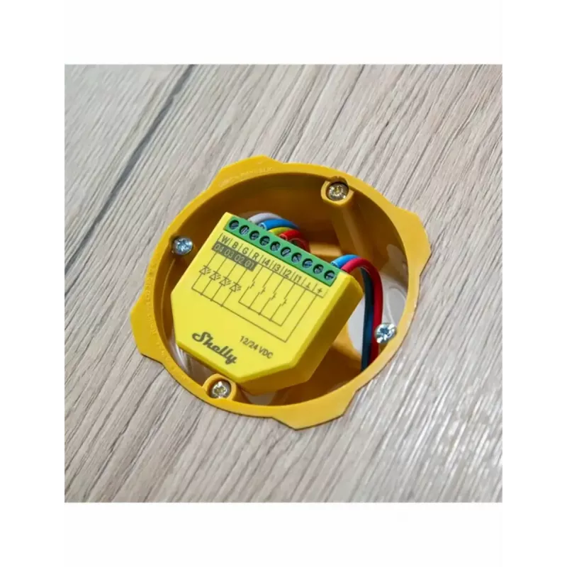 Shelly Plus RGBW PM Wireless Smart Light πράσινο κίτρινο