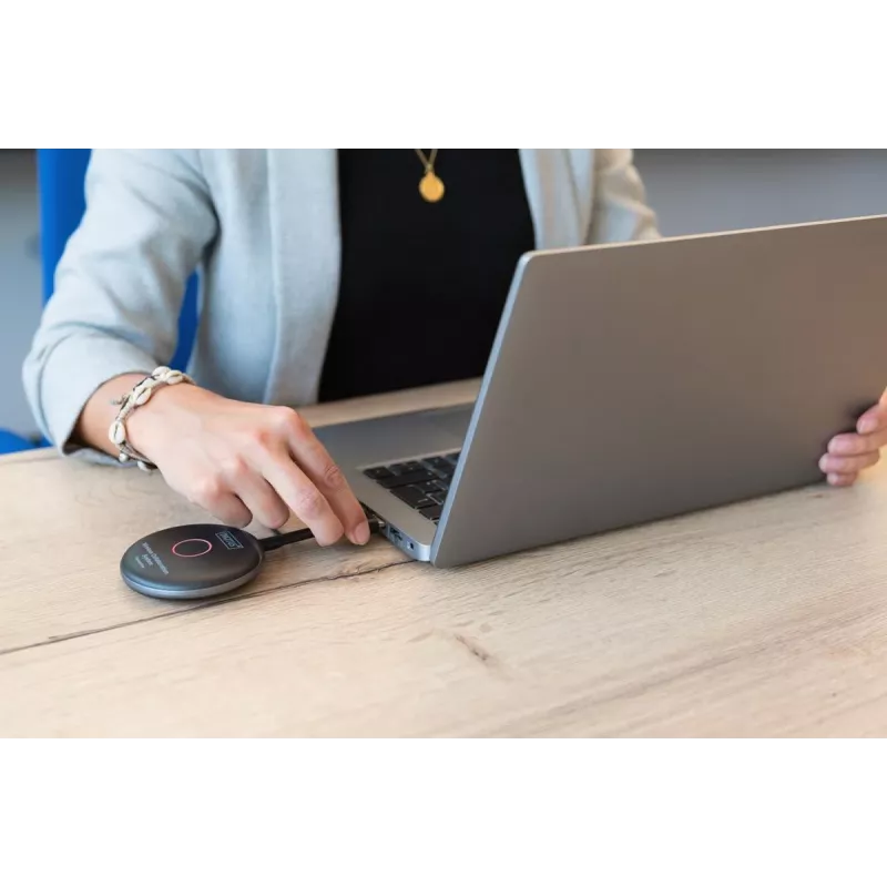Wireless Collaboration System Digitus Click & Present Pro Desktop Μαύρο Γκρι 3840x2160