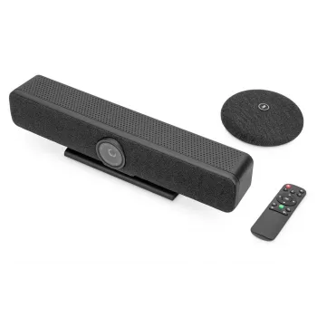 DIGITUS 4K All-in-One Video Bar - Σύστημα τηλεδιάσκεψης (4 μικρόφωνα/1 ηχείο, 1 μικρόφωνο γραφείου)