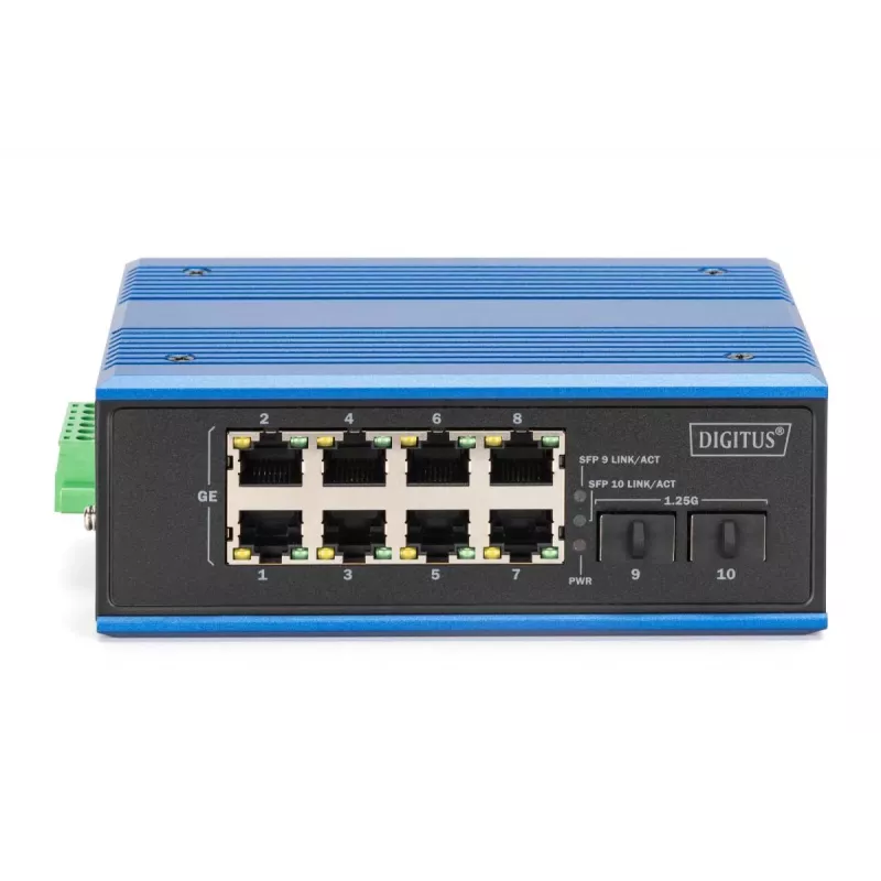 Unmanaged Switch DIGITUS DN-651150 8 Θύρες Gigabit Ethernet 2 Θύρες SFP Module