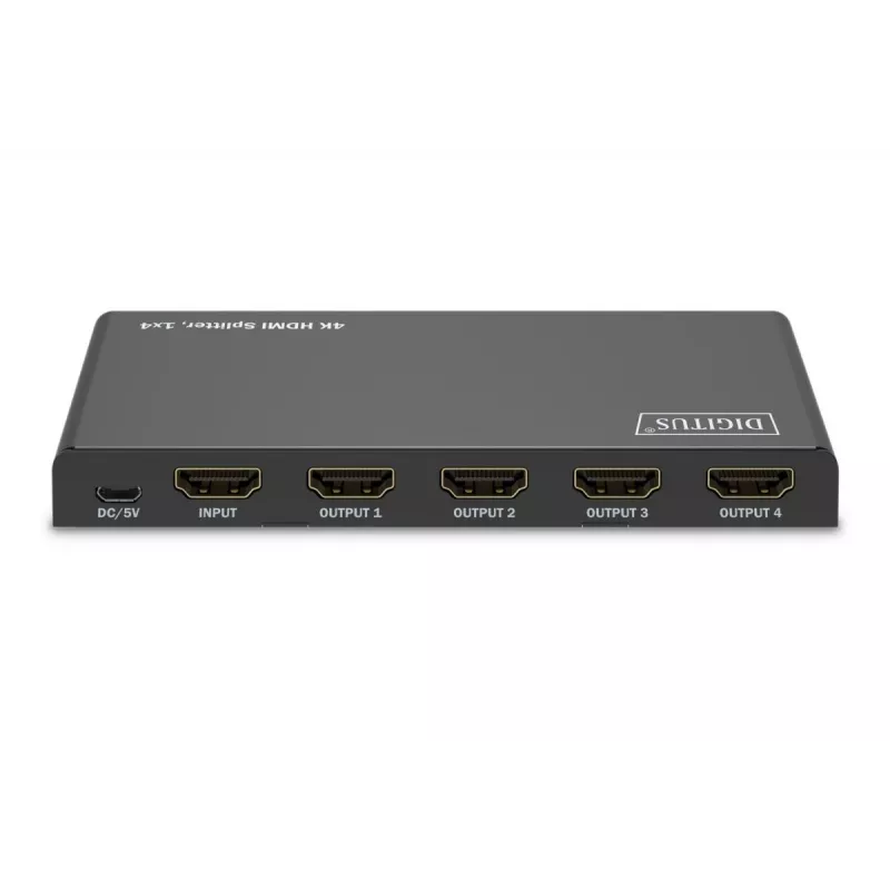 DIGITUS Διαχωριστής HDMI 1x4. 4K/60Hz HDCP 2.3. Έλεγχος EDID