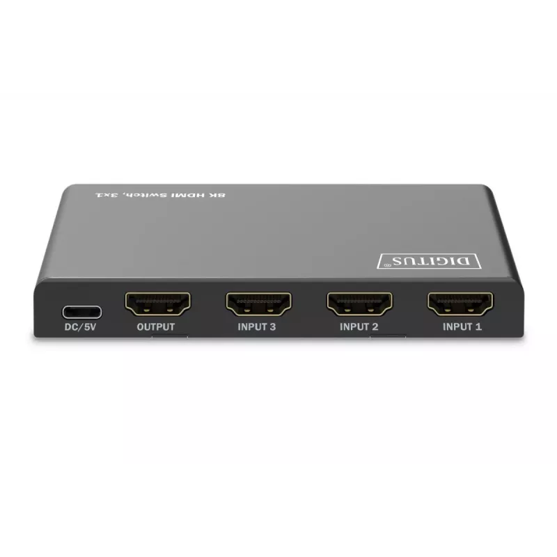 DIGITUS Διακόπτης HDMI 3x1. 8K/60Hz (4:4:4). HDR. HDCP 2.3