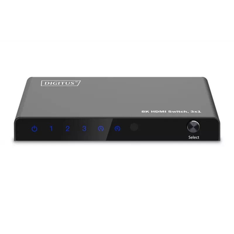 DIGITUS Διακόπτης HDMI 3x1. 8K/60Hz (4:4:4). HDR. HDCP 2.3