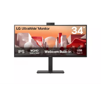 LG 34BA85QE-B Οθόνη Υπολογιστή 86,4 cm (34 ίντσες) 3440 x 1440 Pixel Wide Quad HD LCD Μαύρο