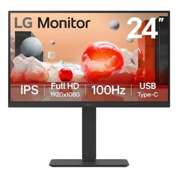 LG 24BA750-B Οθόνη Υπολογιστή 60,5 cm (23,8 ίντσες) 1920 x 1080 Pixel Full HD LCD Μαύρο