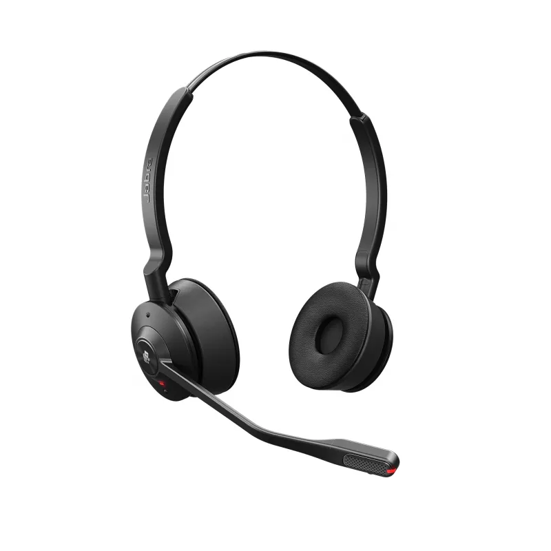 Jabra Engage 55 Stereo ασύρματα ακουστικά με μικρόφωνο DECT, που τοποθετούνται πάνω στα αυτιά, USB-A, βελτιστοποιημένα για Microsoft Teams, μαύρο/τιτάνιο