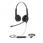 Jabra BIZ 1500 Duo ενσύρματα ακουστικά με μικρόφωνο USB, ακύρωση θορύβου, ευρεία ζώνη έως 6800 Hz, γραφείο/τηλεφωνικό κέντρο, 73 g, μαύρα