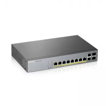 Zyxel GS1350-12HP-EU0101F Διακόπτης δικτύου Managed L2 Gigabit Ethernet (10/100/1000) Power over Ethernet (PoE) Γκρι