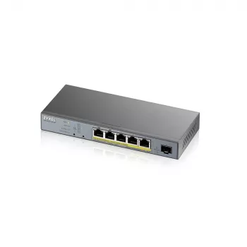 Zyxel GS1350-6HP-EU0101F Διακόπτης δικτύου Managed L2 Gigabit Ethernet (10/100/1000) Power over Ethernet (PoE) Γκρι
