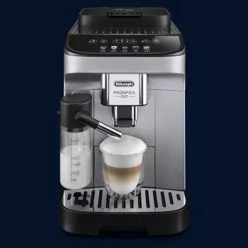 Μηχανή εσπρέσο De’Longhi Magnifica ECAM 290.61.SB — αυτόματη, δοχείο νερού 1,8 l, χειρισμός αφής, 1450 W, ασημί