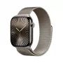 APPLE Watch Series 10 GPS + Cellular 46mm Θήκη Natural Titanium με Natural Milanese Loop - S/M