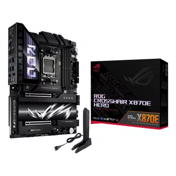 Μητρική ASUS ROG CROSSHAIR X870E HERO — AMD X870E, Socket AM5, ATX, 4× DDR5 DIMM, 192 GB, Wi‑Fi 7, Bluetooth 5.4