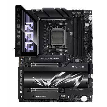 Μητρική ASUS ROG CROSSHAIR X870E HERO — AMD X870E, Socket AM5, ATX, 4× DDR5 DIMM, 192 GB, Wi‑Fi 7, Bluetooth 5.4