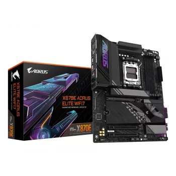 Μητρική GIGABYTE X870E AORUS ELITE WIFI7 ATX, AMD X870E, Socket AM5, DDR5, 4x DIMM, Wi‑Fi 7, 2,5Gb LAN