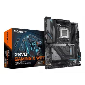 GIGABYTE X870 GAMING X WIFI7 Μητρική - Υποστηρίζει AMD Ryzen 9000 CPUs, 16+2+2 Phasen VRM, έως 8000 MHz DDR5 (OC), 1xPCIe 5.0 + 2xPCIe 4.0, Wi-Fi 7, 2.5GbE LAN, USB 4