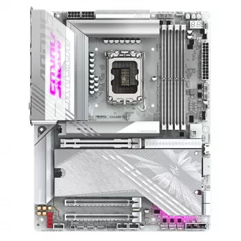 GIGABYTE Z890 AORUS ELITE X ICE Μητρική - Υποστηρίζει Intel Core Ultra (Σειρά 2) CPUs, 16+1+2 φάσεις VRM, έως 9500MHz DDR5 (OC), 1xPCIe 5.0 + 4xPCIe 4.0, Wi-Fi 7, 2.5GbE LAN, Thunderbolt 4