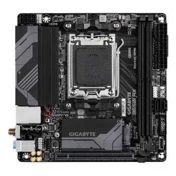 GIGABYTE B650I AX Μητρική - AMD Ryzen 9000 Series CPUs, 5+2+1 φάσεις VRM, έως 6400 MHz DDR5 (OC), 1x PCIe 4.0 M.2, 2,5 GbE LAN, WLAN 6E, USB 3.2 Gen 2