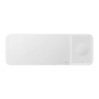 Samsung Wireless Charger Trio Ασύρματος Φορτιστής Ακουστικών, Smartphone, Smartwatch Λευκό USB Ασύρματη Φόρτιση Ταχεία Φόρτιση Εσωτερικού Χώρου