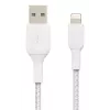 BELKIN Καλώδιο Lightning σε USB-A, πλεκτό, 1 m, Λευκό