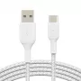 Καλώδιο USB Belkin BoostCharge CAB002BT2MWH 2 m USB A σε USB C λευκό