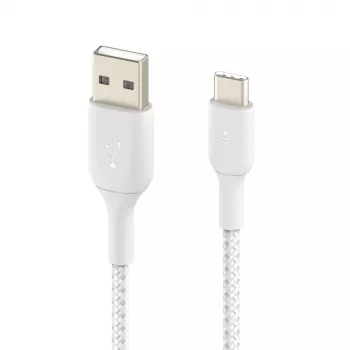 Καλώδιο USB Belkin BoostCharge CAB002BT2MWH 2 m USB A σε USB C λευκό