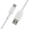 Καλώδιο USB Belkin BoostCharge CAB002BT2MWH 2 m USB A σε USB C λευκό