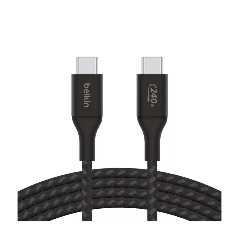 Καλώδιο USB BELKIN - Boostcharge - Καλώδιο USB-C σε USB-C 240 W - 1 m - μαύρο