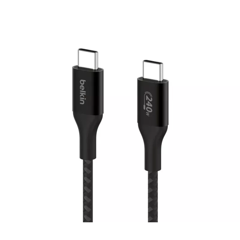 Καλώδιο USB BELKIN - Boostcharge - Καλώδιο USB-C σε USB-C 240 W - 1 m - μαύρο