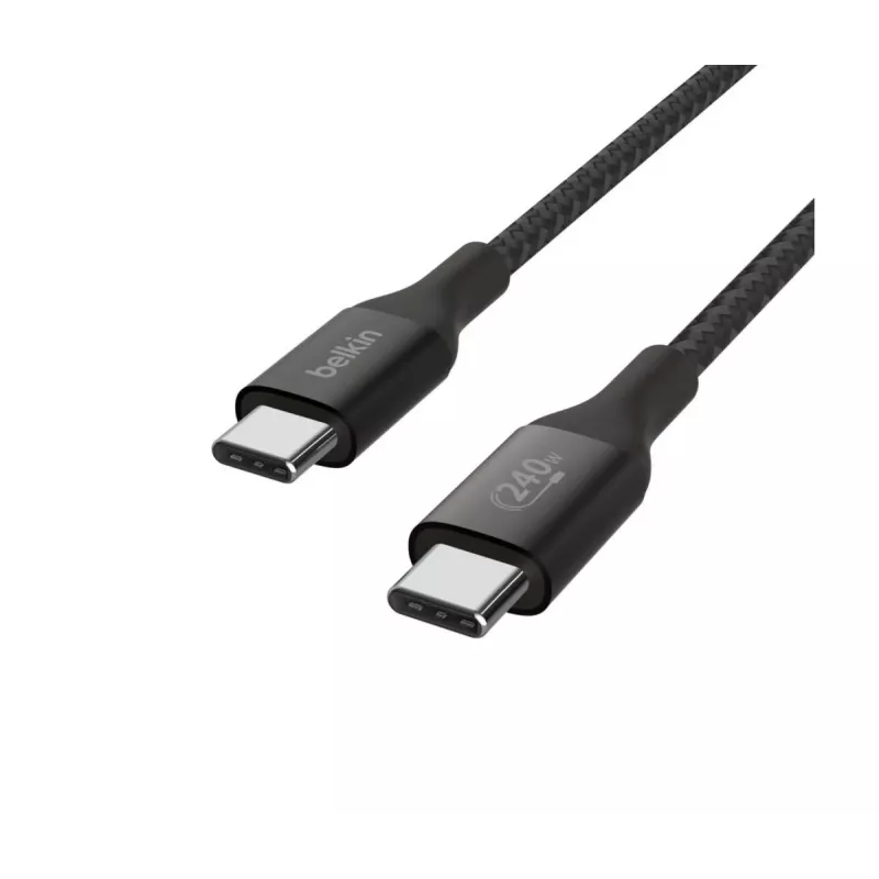 Καλώδιο USB BELKIN - Boostcharge - Καλώδιο USB-C σε USB-C 240 W - 1 m - μαύρο