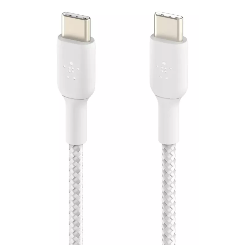 Καλώδιο USB Belkin CAB004BT1MWH2PK USB 2.0 1 m USB C λευκό