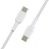 Καλώδιο USB Belkin CAB004BT1MWH2PK USB 2.0 1 m USB C λευκό