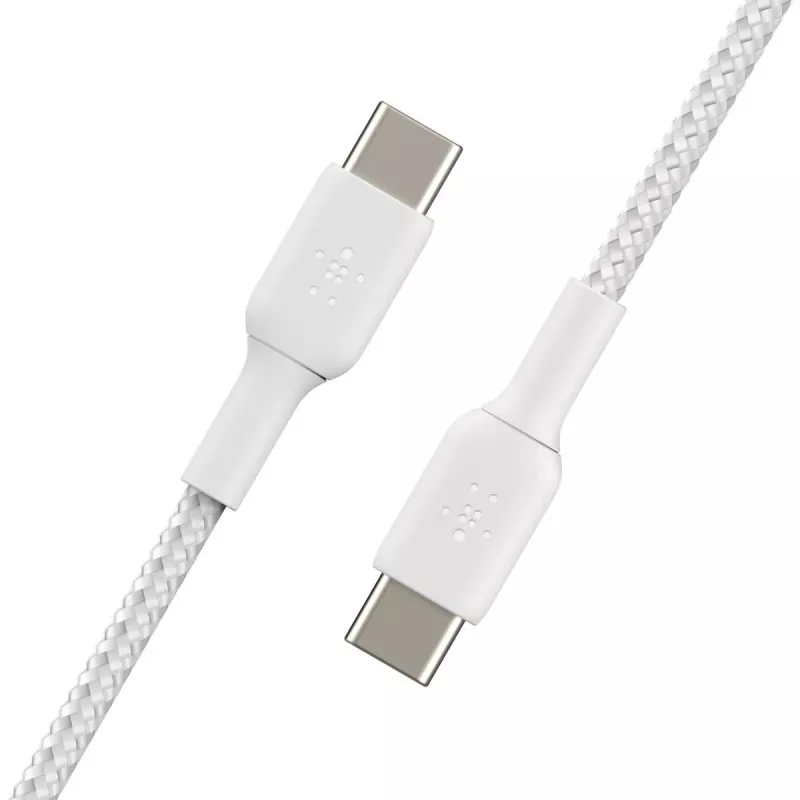 Καλώδιο USB Belkin CAB004BT1MWH2PK USB 2.0 1 m USB C λευκό