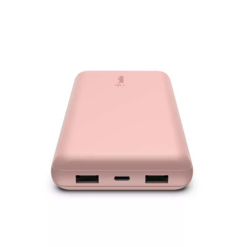 BELKIN Power bank 20k USB-A και USB-C 15 W ροζ