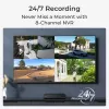 Reolink NVS8-8MB4 (PS4KB01-8) κιτ συστήματος παρακολούθησης PoE, NVR 8 καναλιών με HDD 2 TB + 4 κάμερες, 8 MP 4K (3840x2160)
