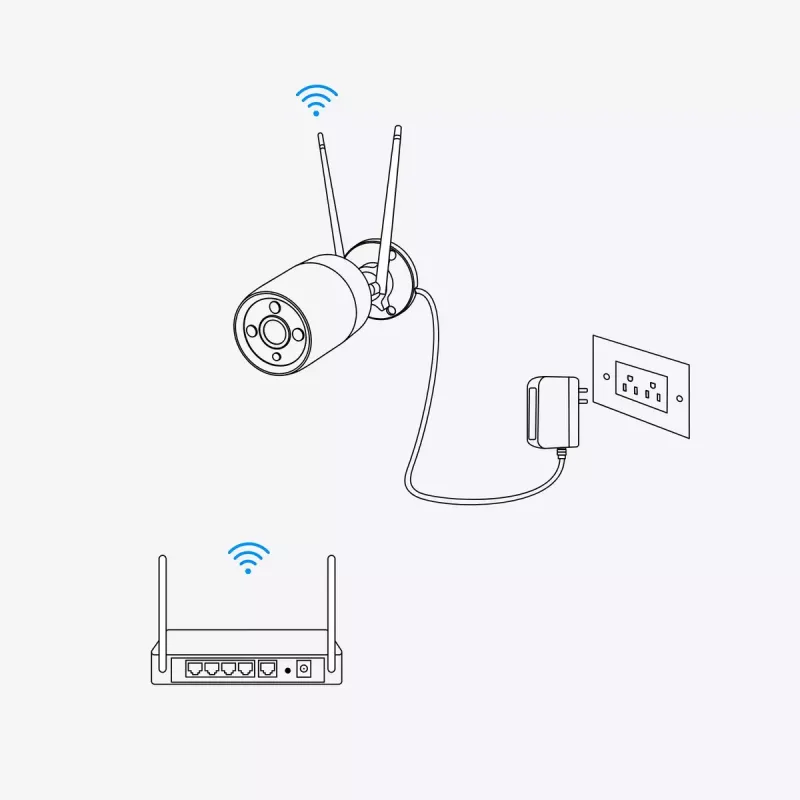 IP κάμερα παρακολούθησης Reolink W320-B 5MP εξωτερική
