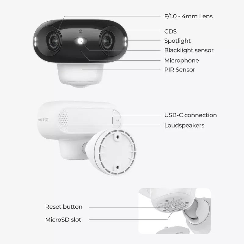 IP κάμερα παρακολούθησης Reolink Argus Series B740X IP66