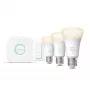 Philips Hue White Starterkit: 3 E27 Smart Λάμπες (1100) + Διακόπτης Dimmer