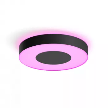 Έξυπνο φωτιστικό οροφής Philips Hue Infuse large μαύρο – White and Color Ambiance, Bluetooth, Ø425×86 mm, 50–60 Hz