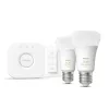Philips Hue White Ambiance Starter-Set: 2 E27 Smart-λαμπτήρες (1100) + διακόπτης dimmer