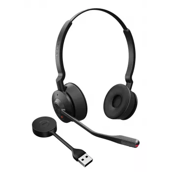 Jabra Engage 55 SE - USB-A UC Stereo, EMEA/APAC, Wireless, 40 - 16000 Hz, Office/Callcenter, 83 g, Headset, μαύρο