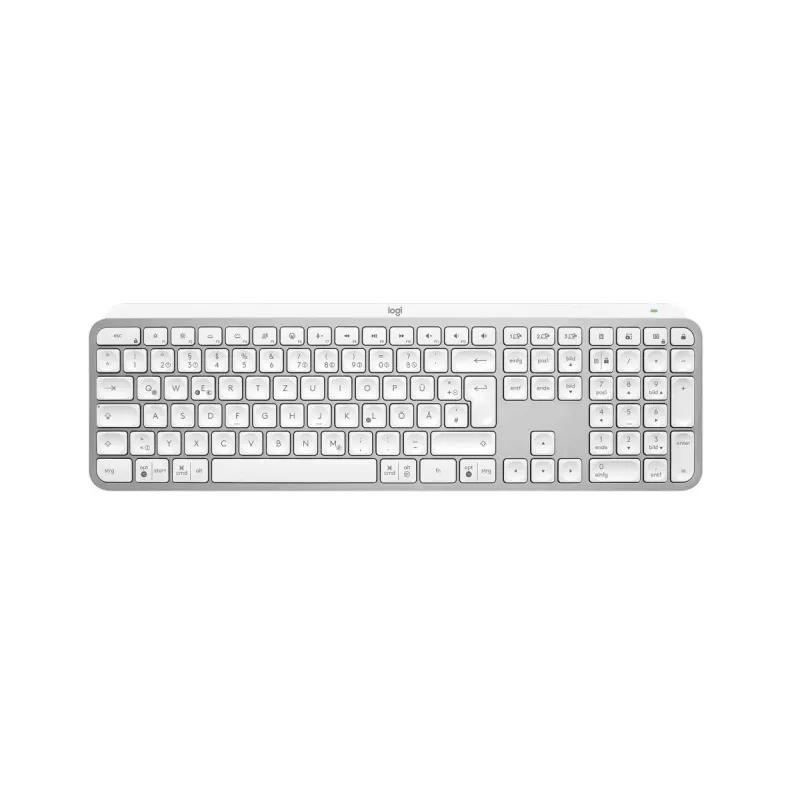 Logitech MX Keys S Universal RF Wireless + Bluetooth QWERTZ Γερμανικό Αλουμίνιο λευκό