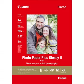 Canon PP-201 Glossy II Φωτογραφικό Χαρτί Plus A4 – 20 Φύλλα