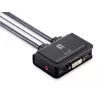 LevelOne 2-Port USB DVI-D Single Link καλώδιο KVM Switch, υποστήριξη ήχου