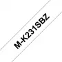 Brother M-K231SBZ Ταινία ετικετών Μαύρο σε Λευκό