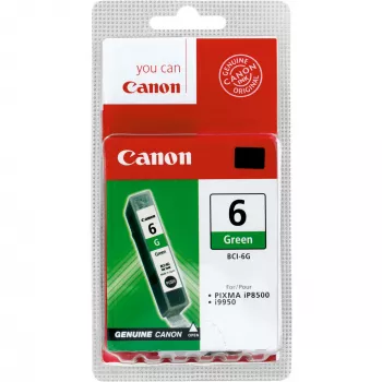 Canon BCI-6G Πράσινο μελανοδοχείο, Πράσινο, Χρωστική μελάνη, 1 τεμ., 2300 σελίδες
