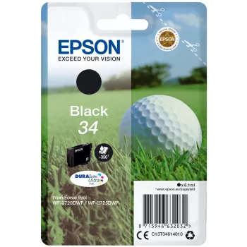 Epson Golfball μεμονωμένη συσκευασία μαύρο 34 DURABrite Ultra μελάνι