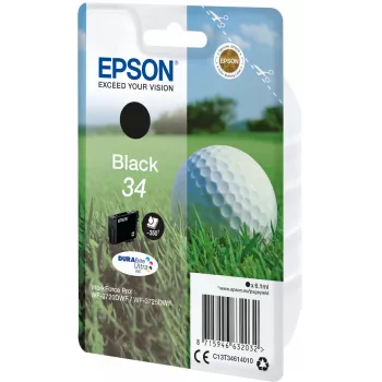 Epson Golfball μεμονωμένη συσκευασία μαύρο 34 DURABrite Ultra μελάνι