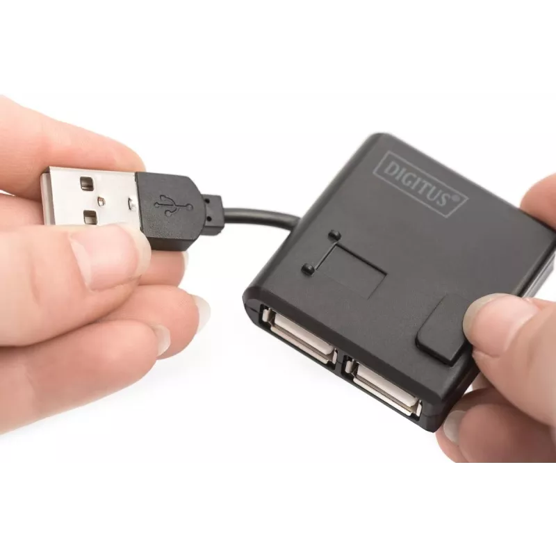 DIGITUS USB 2.0 High-speed Hub 4 θυρών (da-70217)
