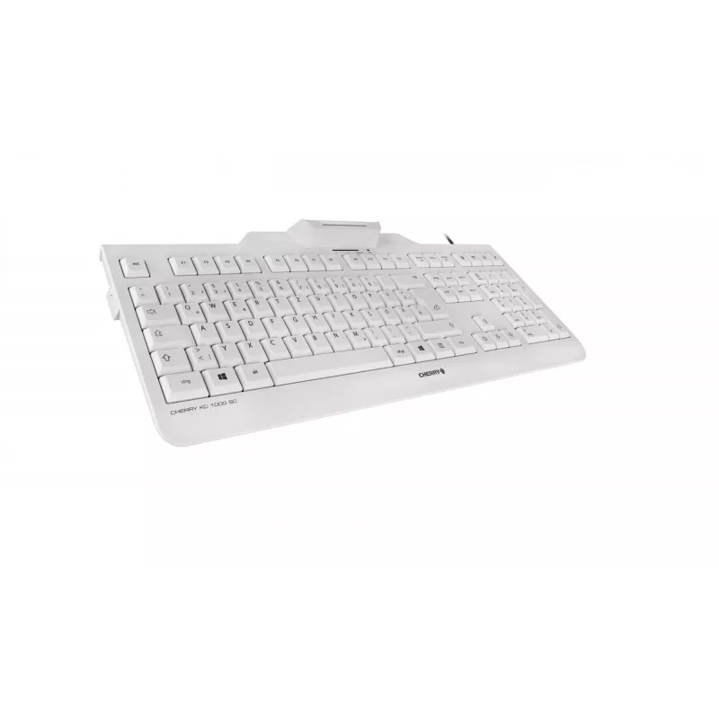CHERRY KC 1000 SC Office USB QWERTZ Γερμανικό γκρι πληκτρολόγιο